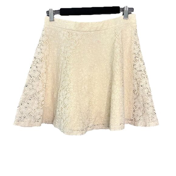 BONGO Dresses & Skirts - Y2K Bongo Ivory Lace Mini Skirt Large Fairy Cottage Coquette Romantic Whimsigoth